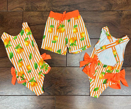 Orange Swimwear Set