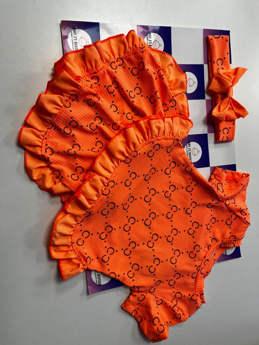 CC Shorts & Top Set - Orange